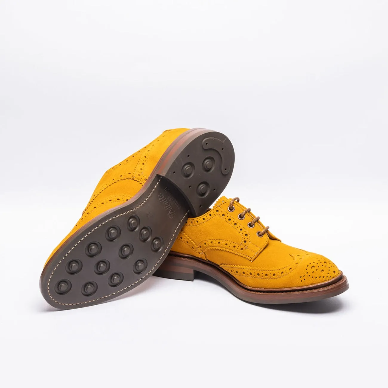 Tricker's Tricker's Bourton derby lace-up in ocher suede