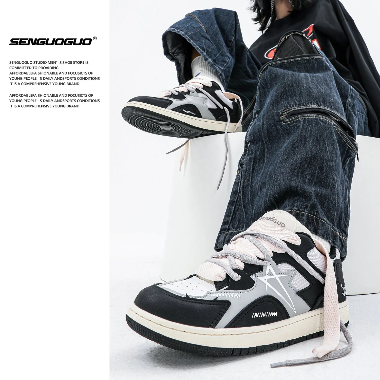 Triple Star-100 Flat Sneakers