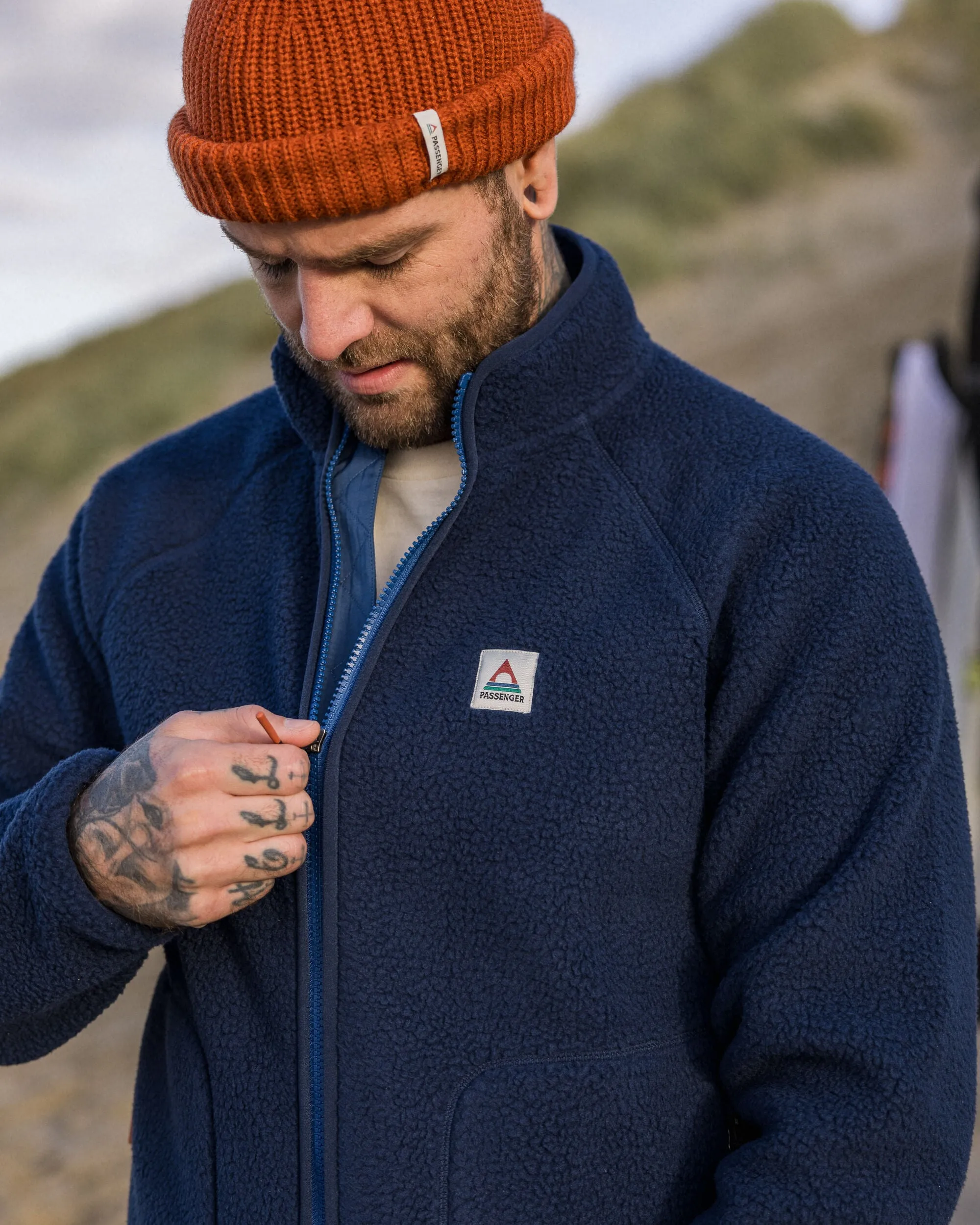 Tripper 2.0 Sherpa Fleece Full Zip Jacket - Rich Navy