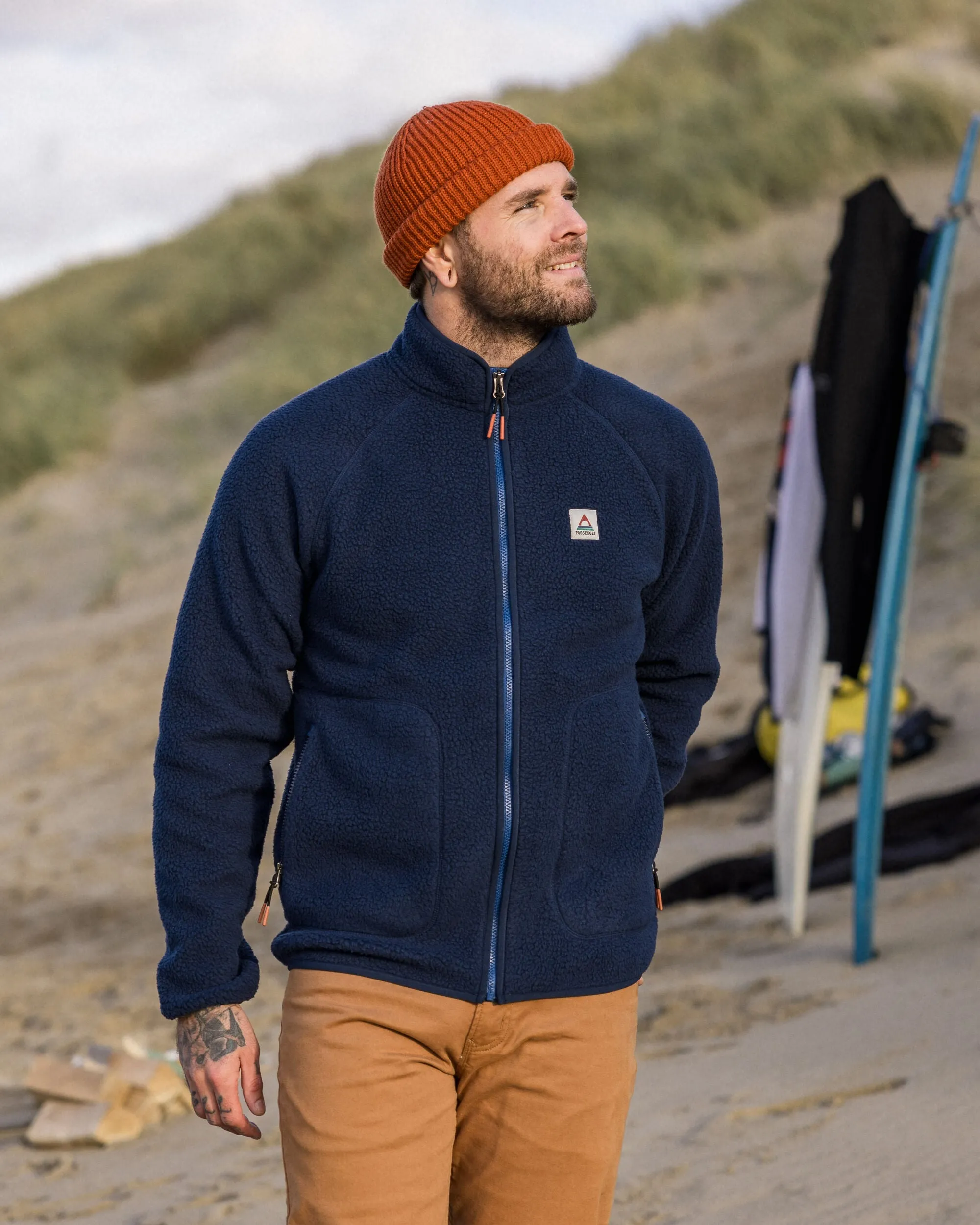 Tripper 2.0 Sherpa Fleece Full Zip Jacket - Rich Navy