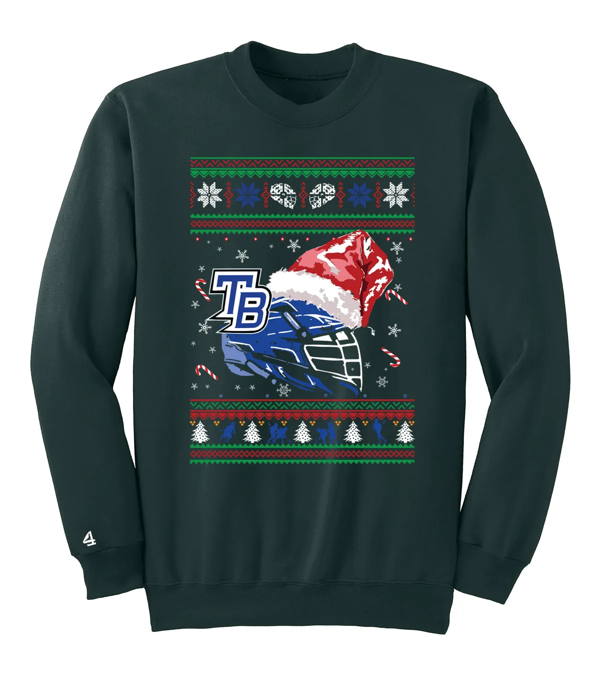 TRUE BLUE Lacrosse Crewneck Xmas Sweatshirt