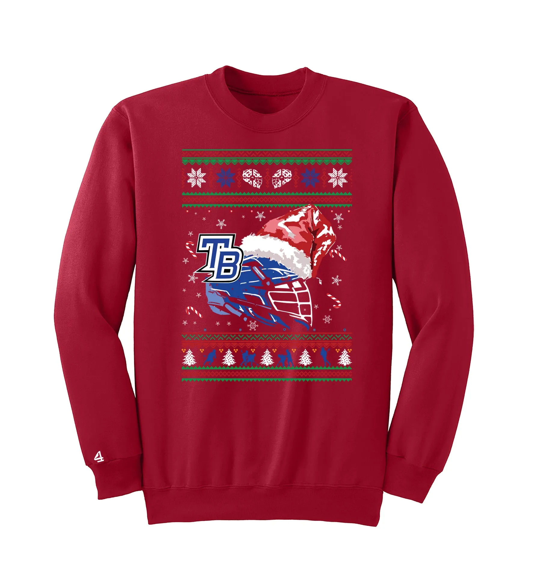 TRUE BLUE Lacrosse Crewneck Xmas Sweatshirt