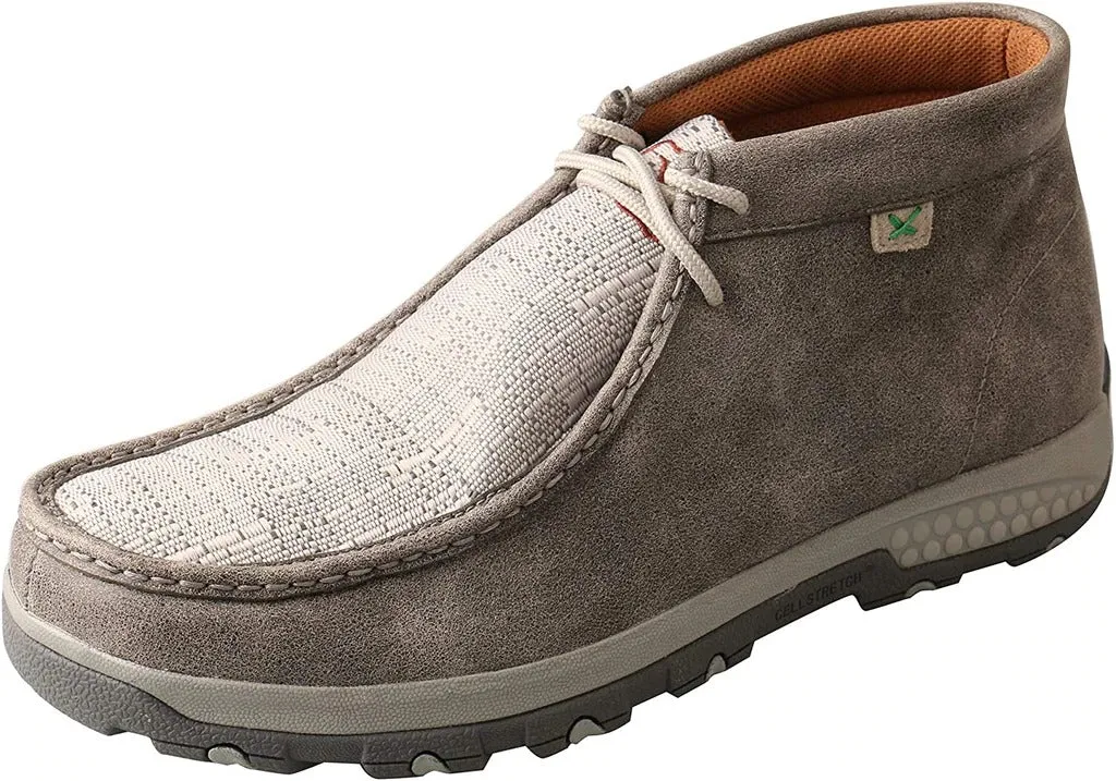 Twisted X Men's Grey/Light Grey Chukka CellStretch Moccasins Size 11 Wide