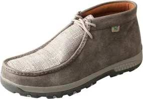 Twisted X Men's Grey/Light Grey Chukka CellStretch Moccasins Size 11 Wide