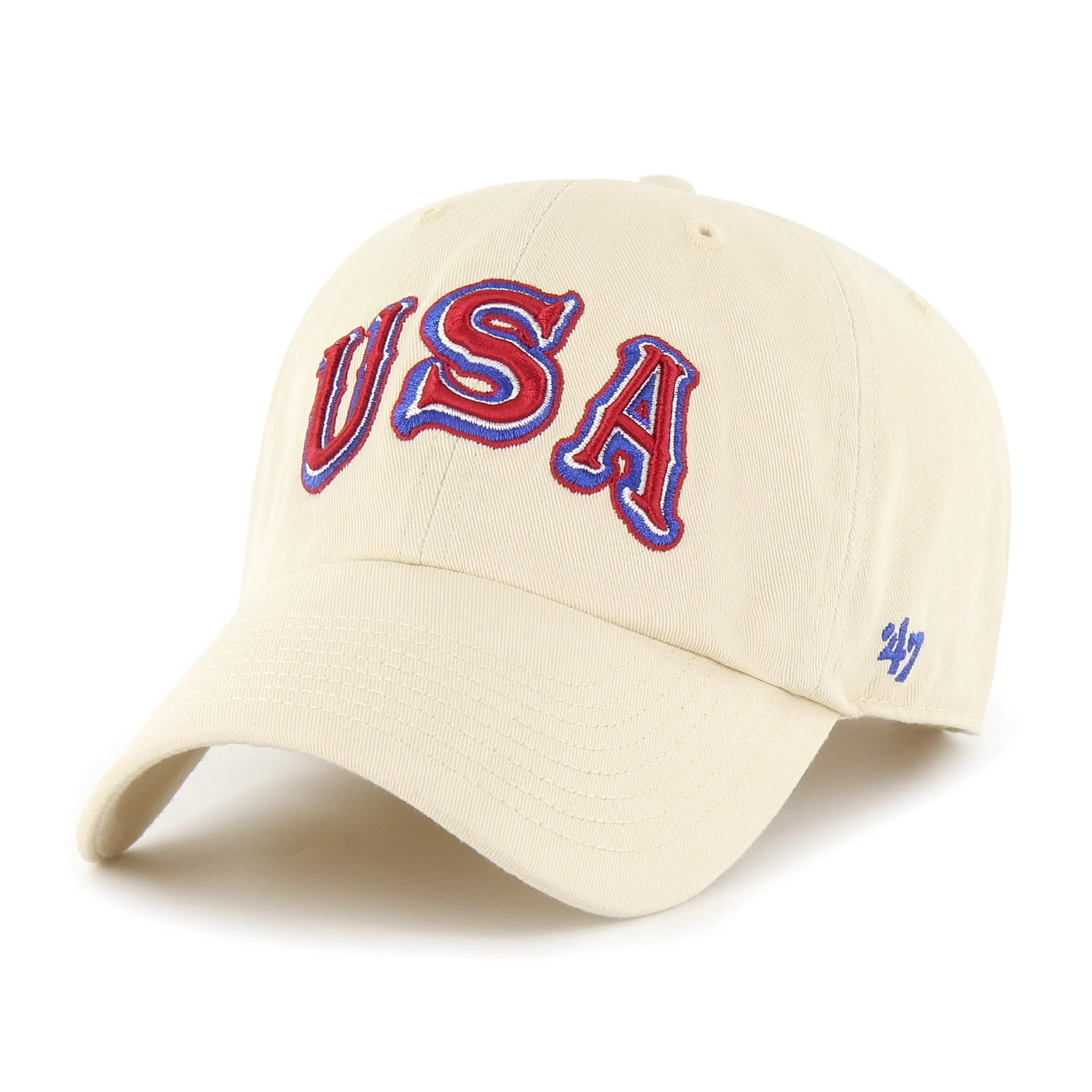 Vintage USA Hockey 1968 Script '47 Clean Up Hat