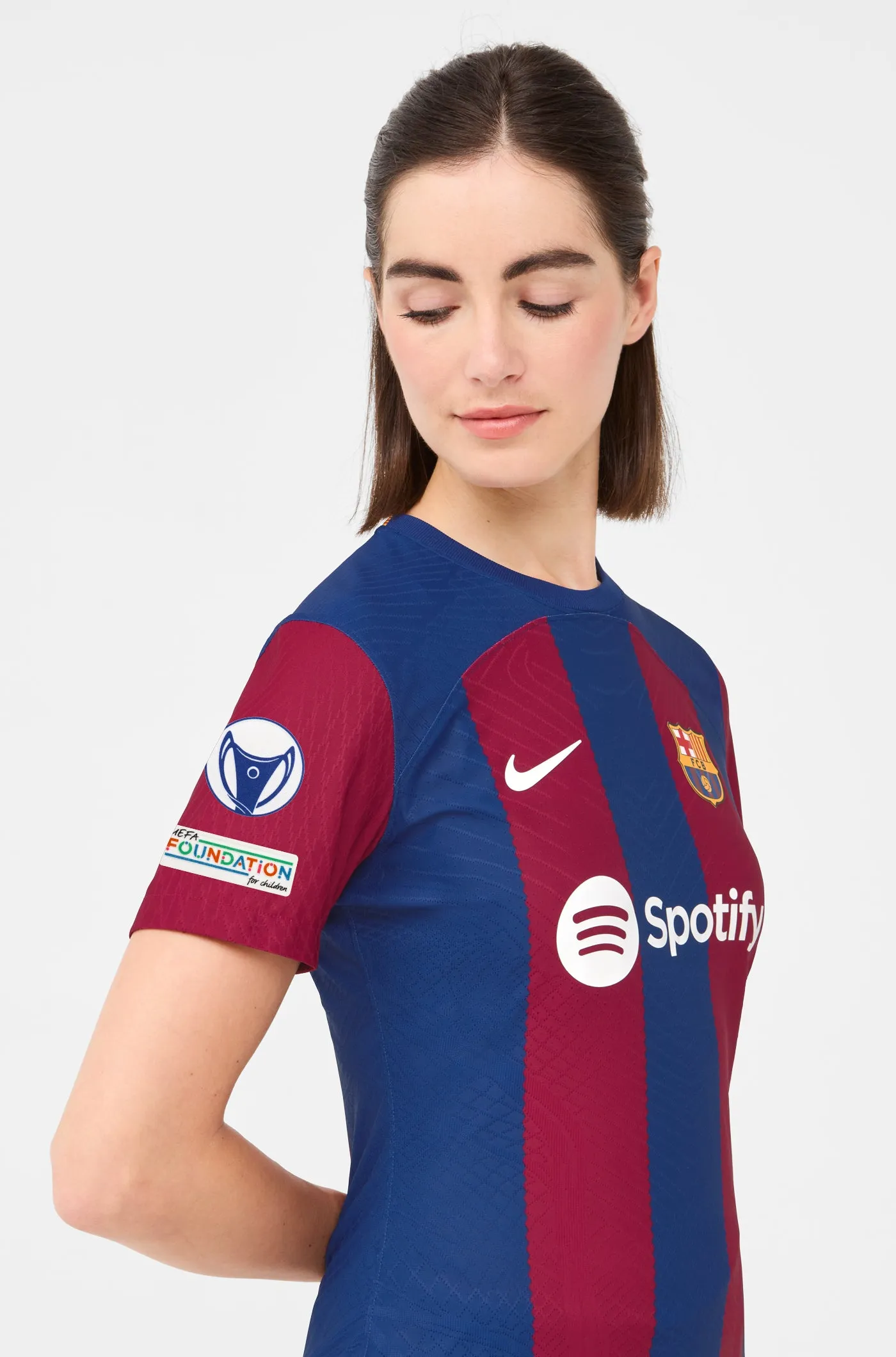 UWCL FC Barcelona Home Shirt 23/24 Player's Edition - Women - MARA LEN