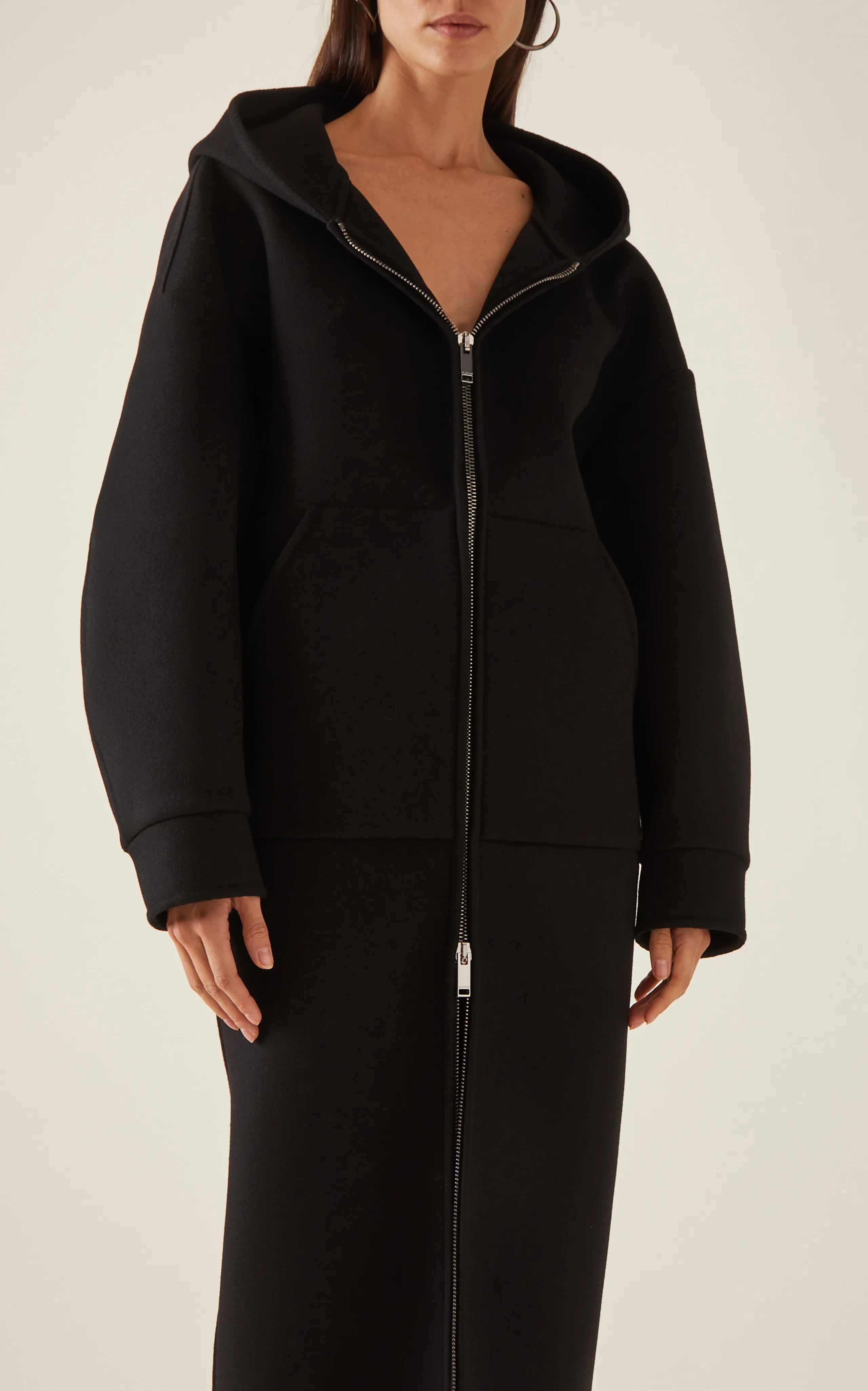 Wool-Cashmere Coat Valentino Garavani Zip-Front