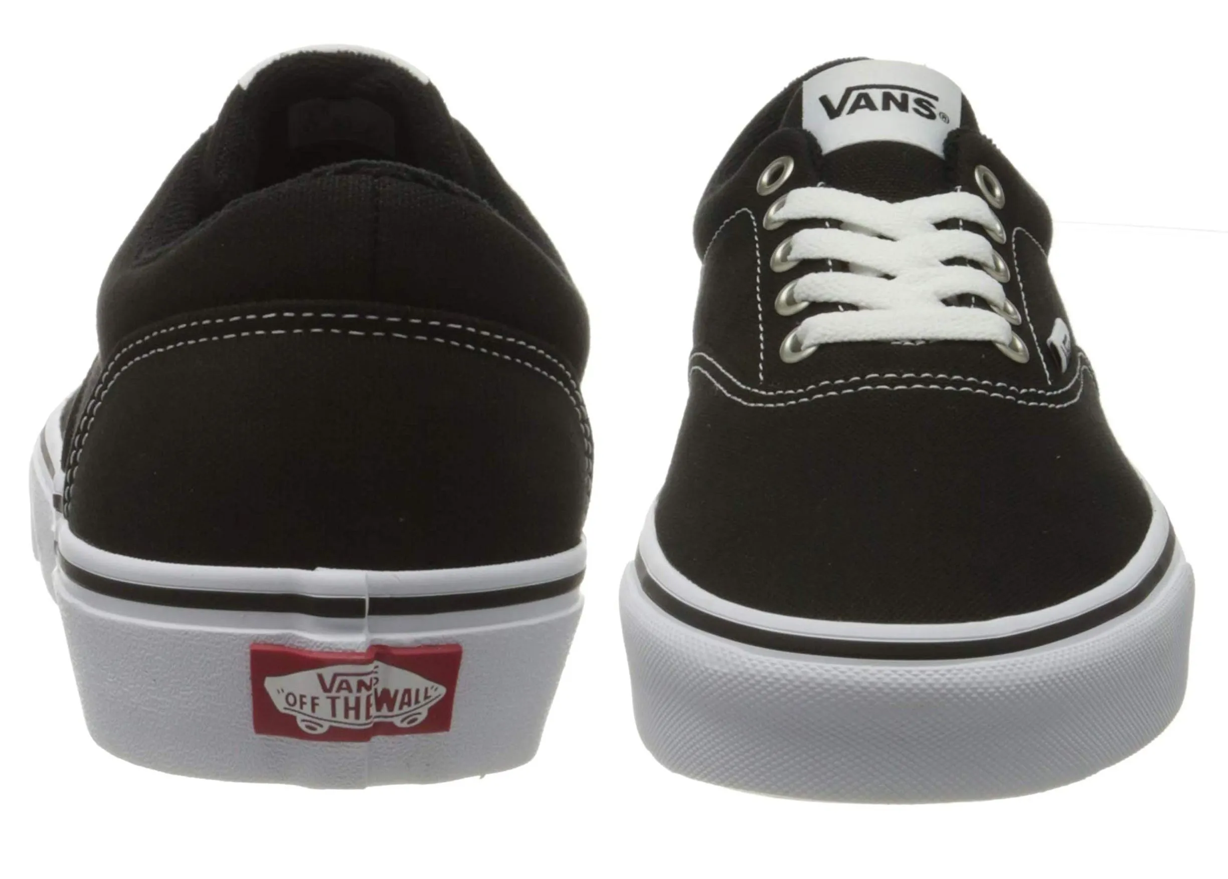 VANS Doheny Canvas Casual Trainers Black White