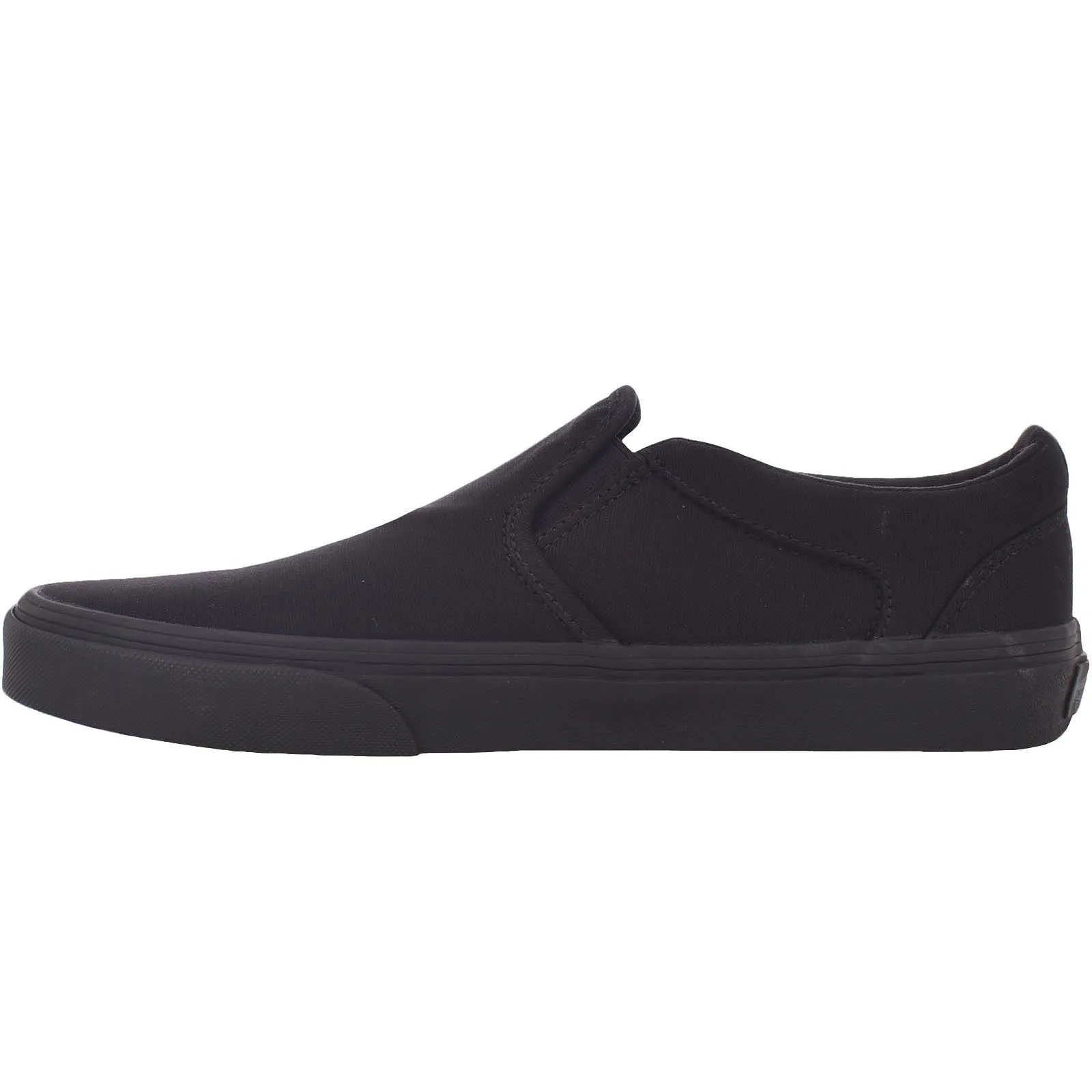 Vans Mens Asher Canvas Trainers - Black