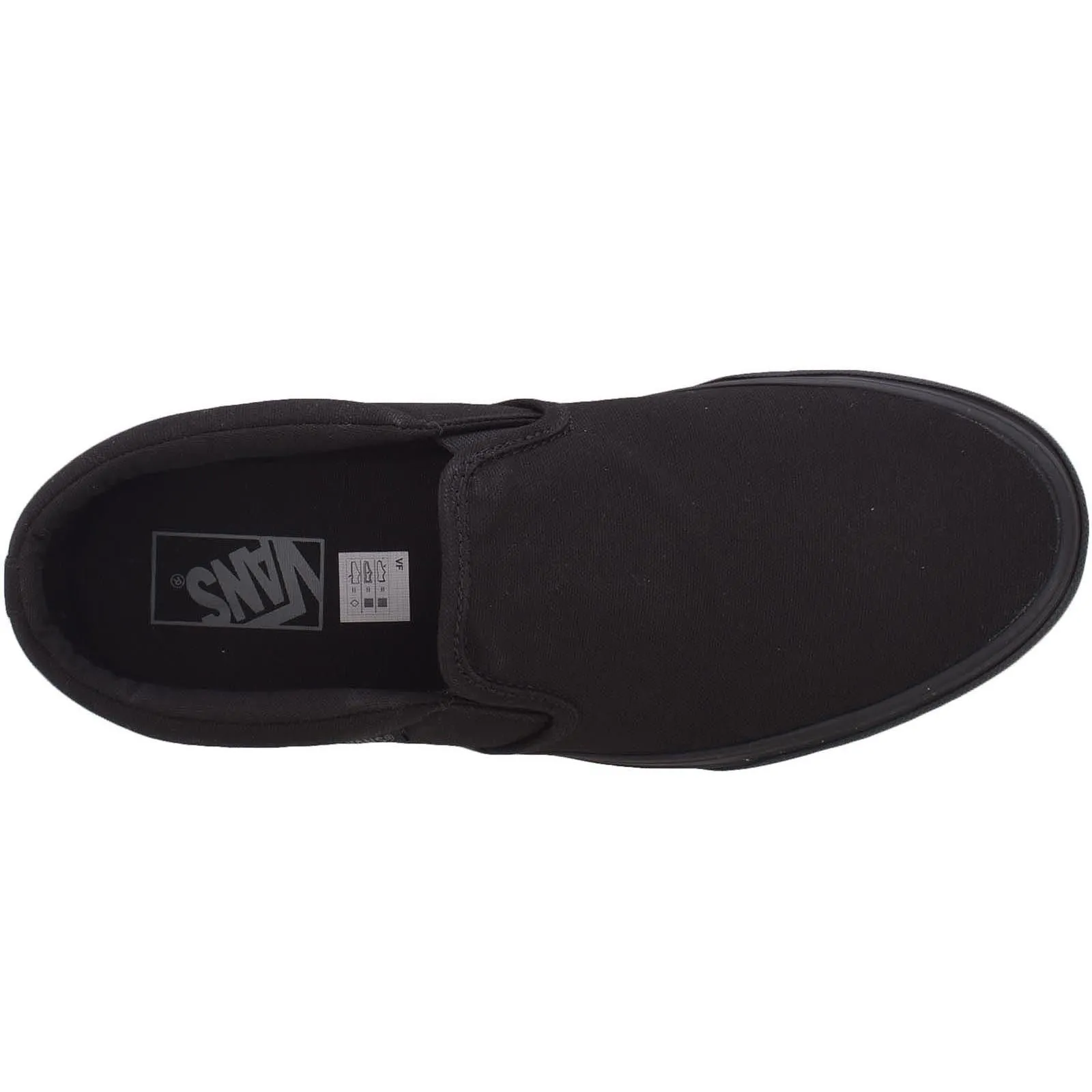 Vans Mens Asher Canvas Trainers - Black