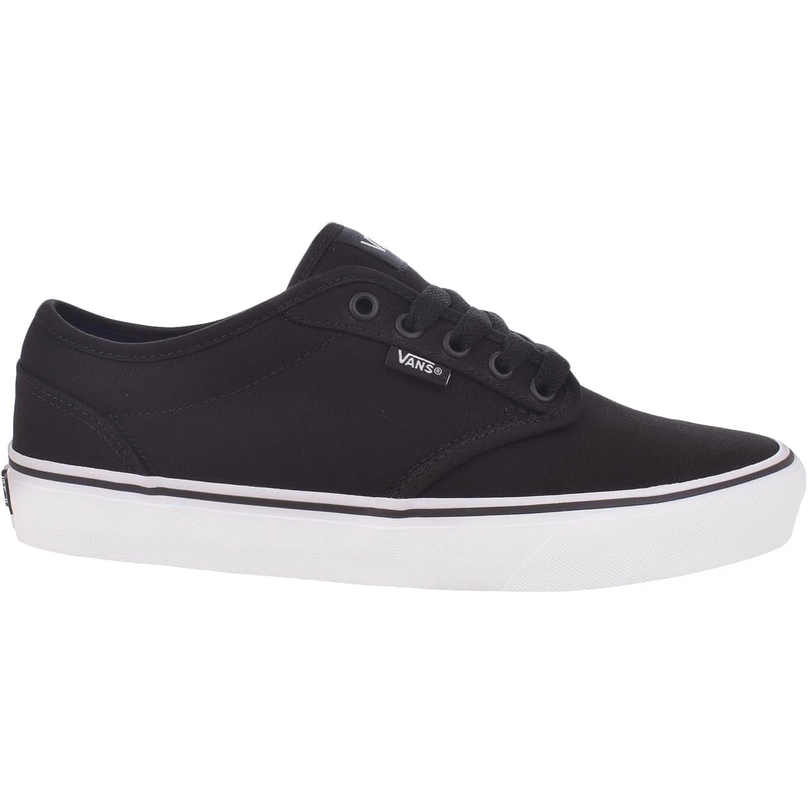 Vans Mens Atwood Canvas Trainers - Black/White