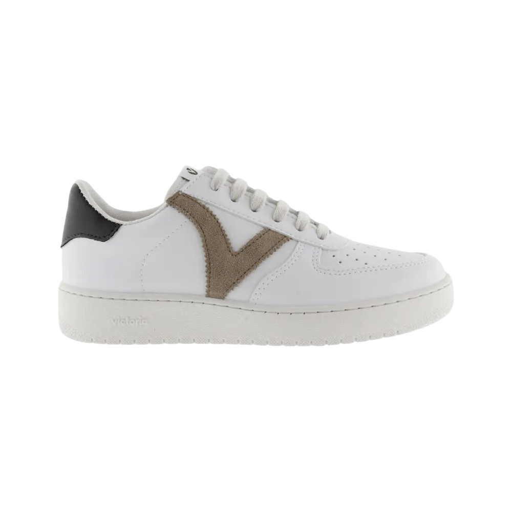 Victoria Shoes Madrid Contrast Faux Leather Trainers