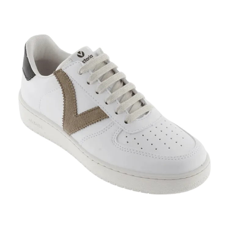 Victoria Shoes Madrid Contrast Faux Leather Trainers