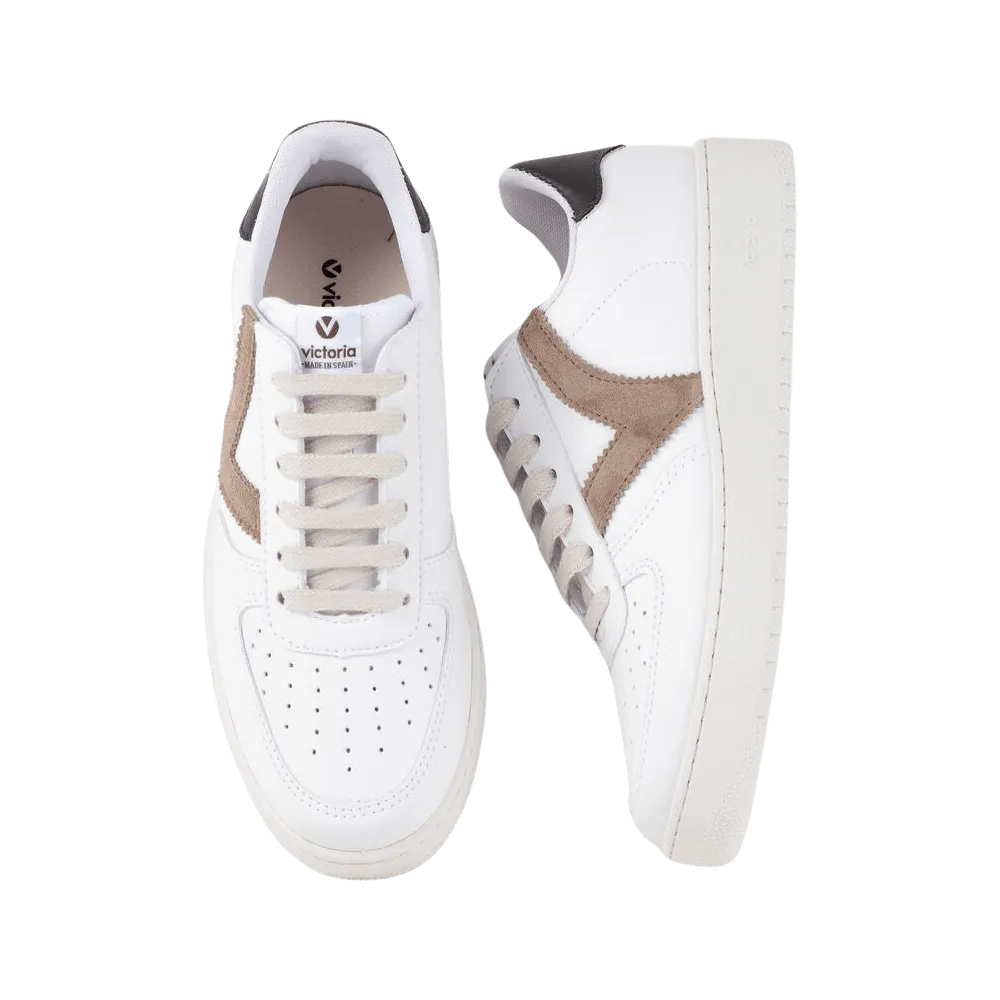 Victoria Shoes Madrid Contrast Faux Leather Trainers