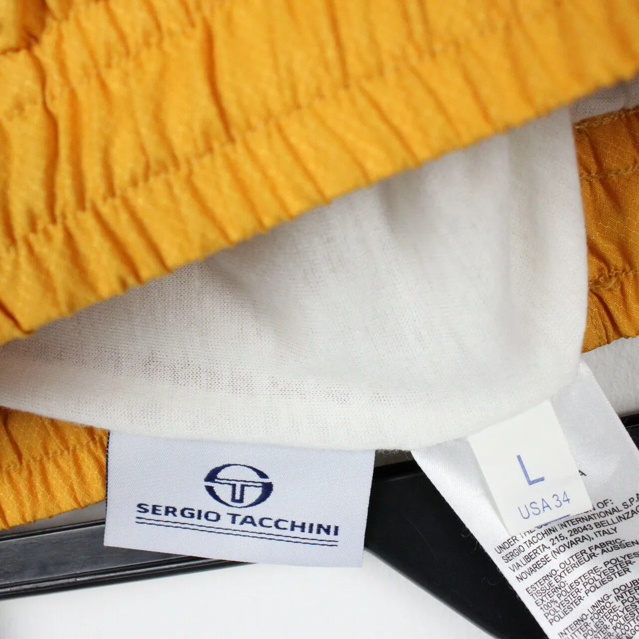 Vintage SERGIO TACCHINI Joggers Yellow | Large