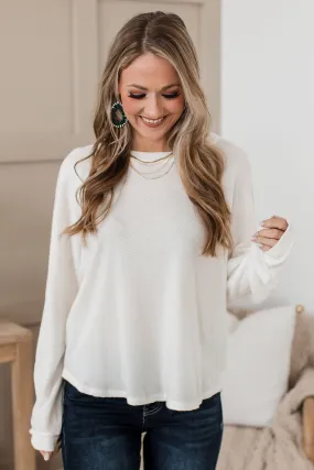 Adored Knit Top in Ivory