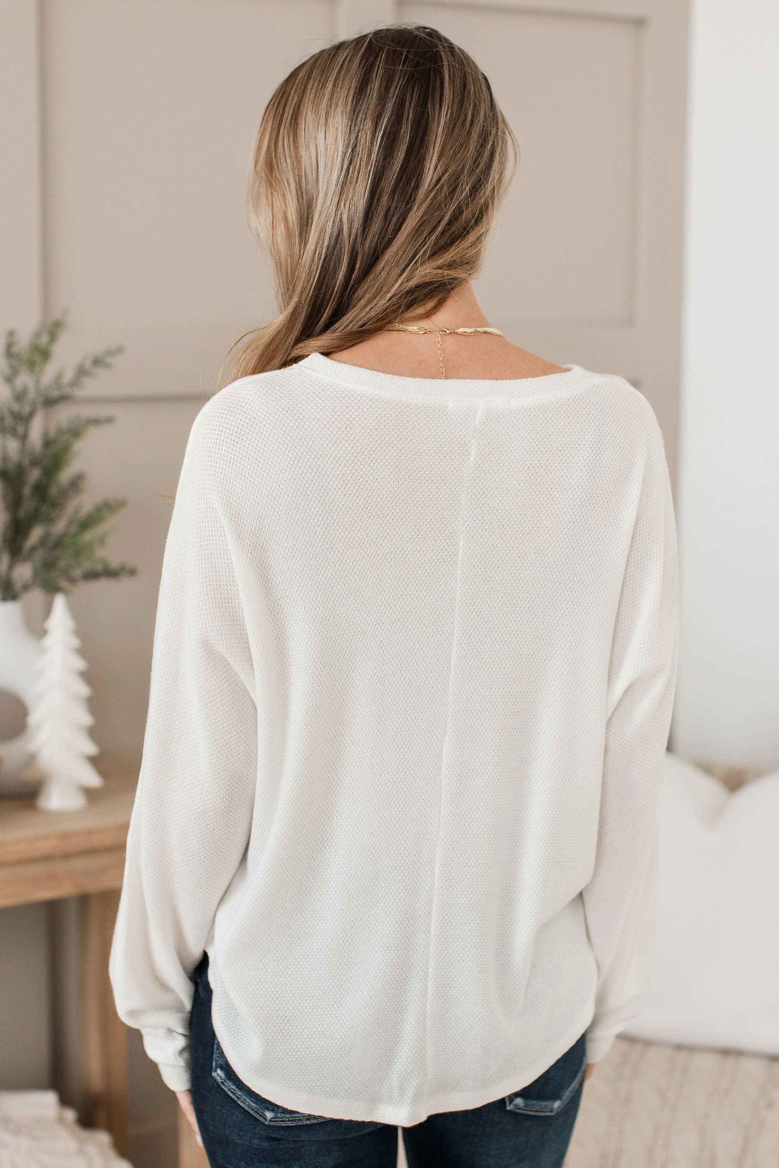 Adored Knit Top in Ivory