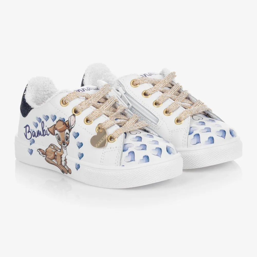 White Leather Disney Trainers