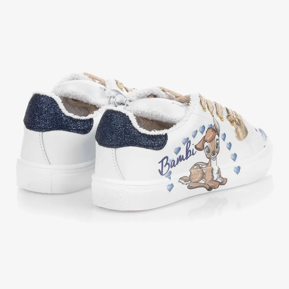 White Leather Disney Trainers