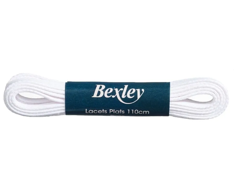 White leather trainers shoelaces pair