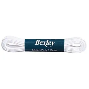 White leather trainers shoelaces pair