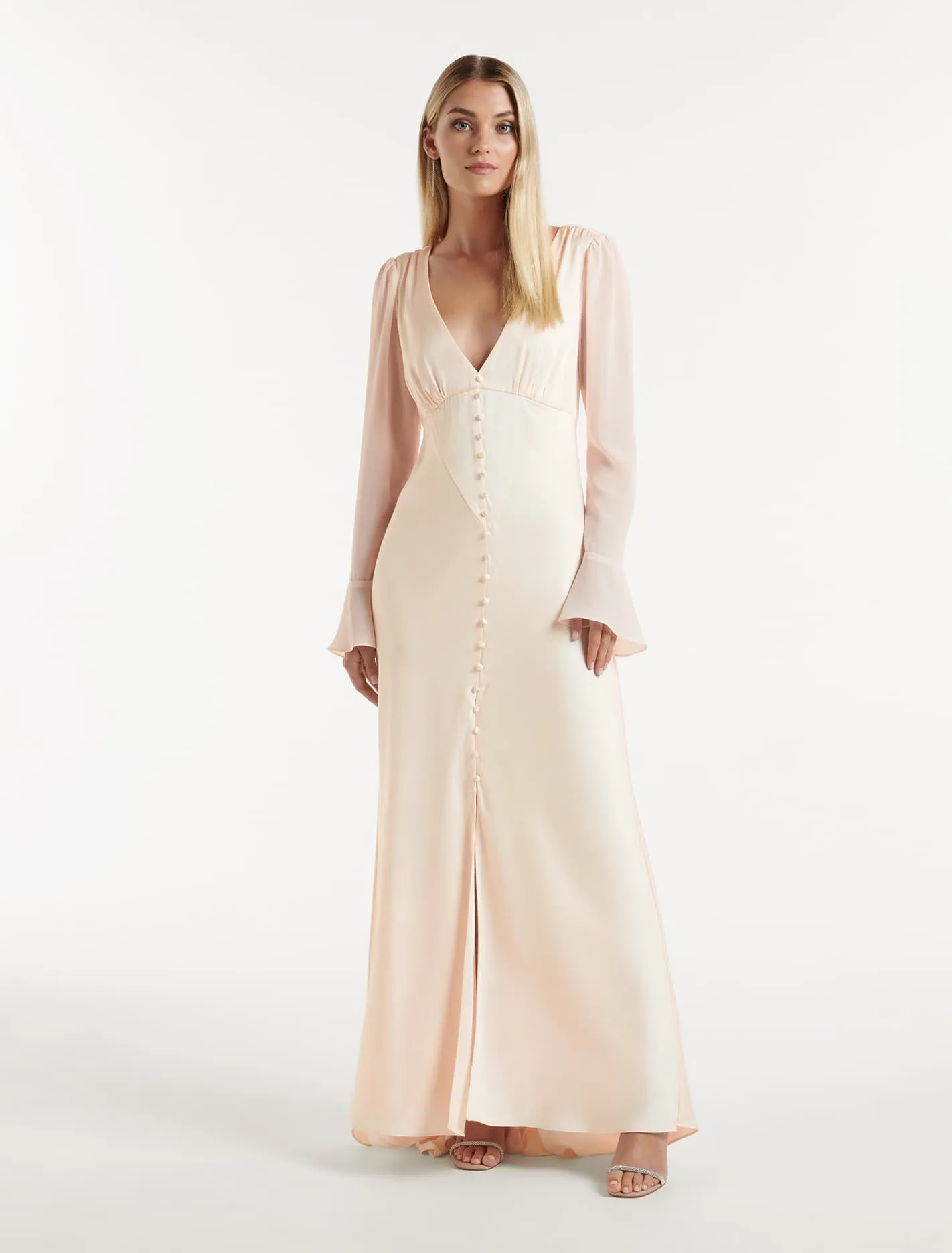 Willow Long Sleeve Button-Down Maxi Dress