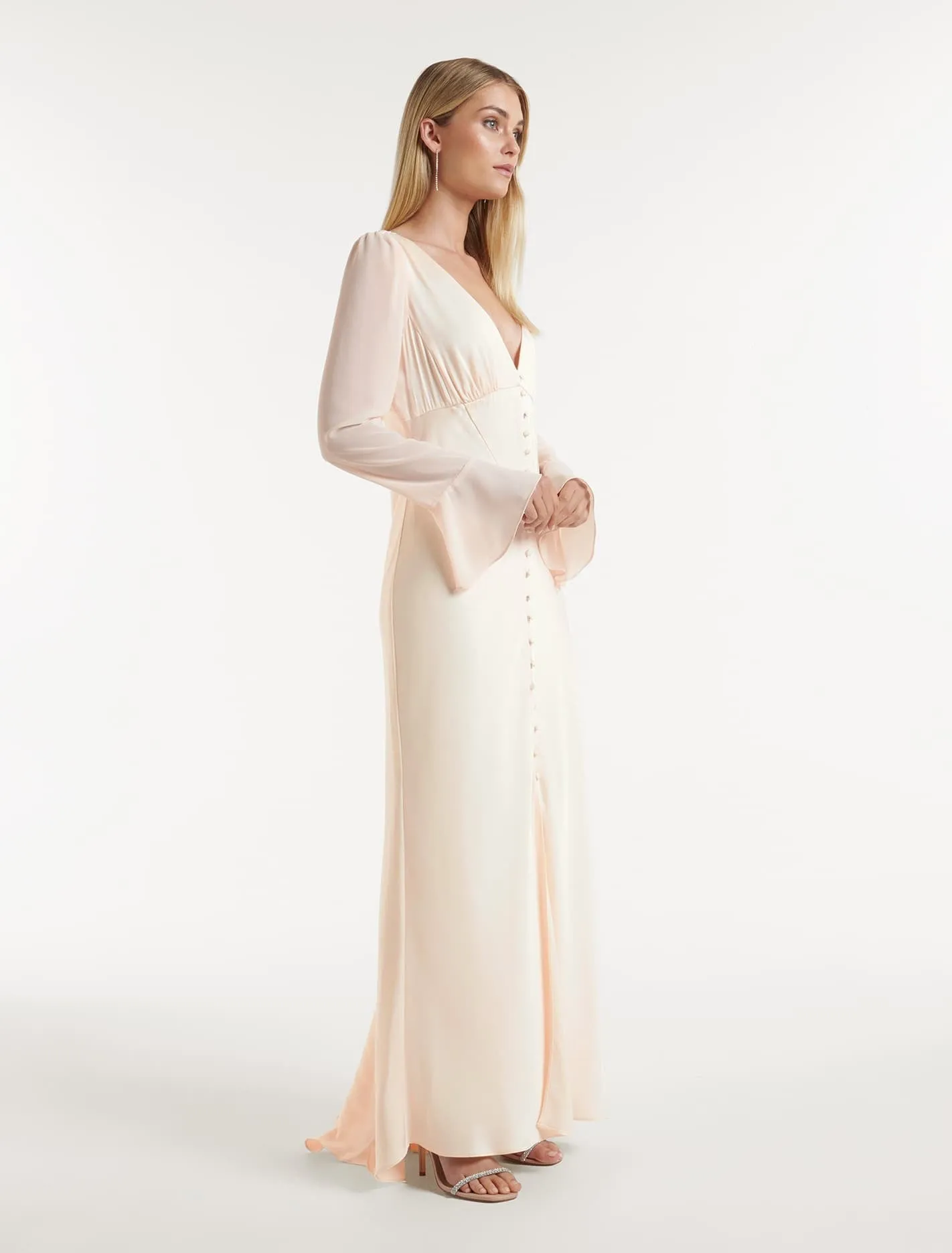 Willow Long Sleeve Button-Down Maxi Dress