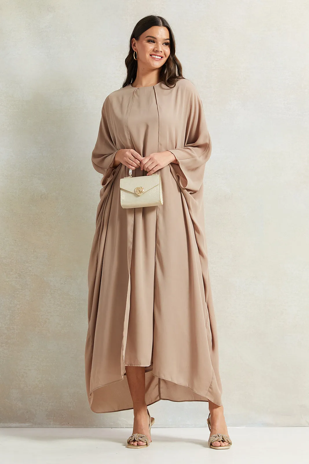 Women Beige Maxi Dress