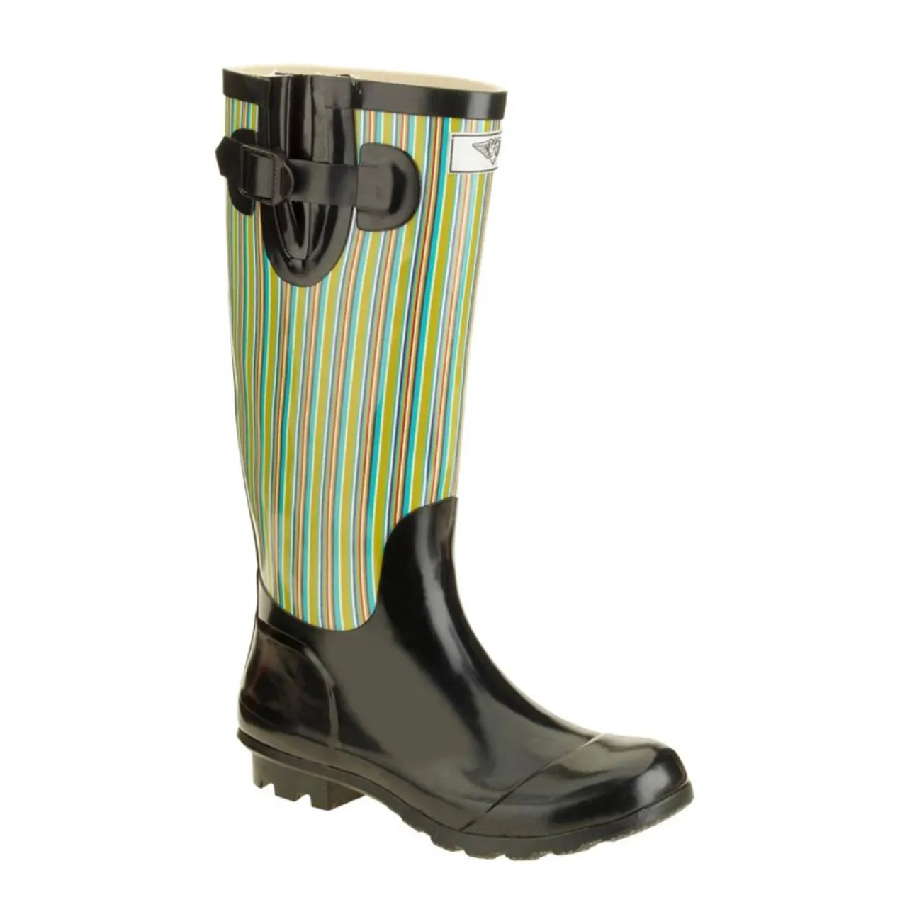 Women's Fashion Rubber Rain Boots with Stripes by Forever Young™