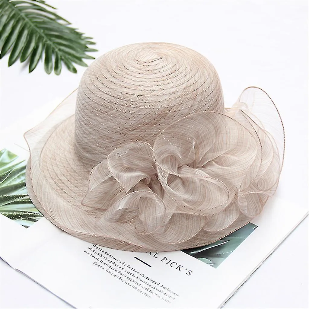 Women's Organza Church Kentucky Derby Fascinator Bridal Tea Party Wedding Hat