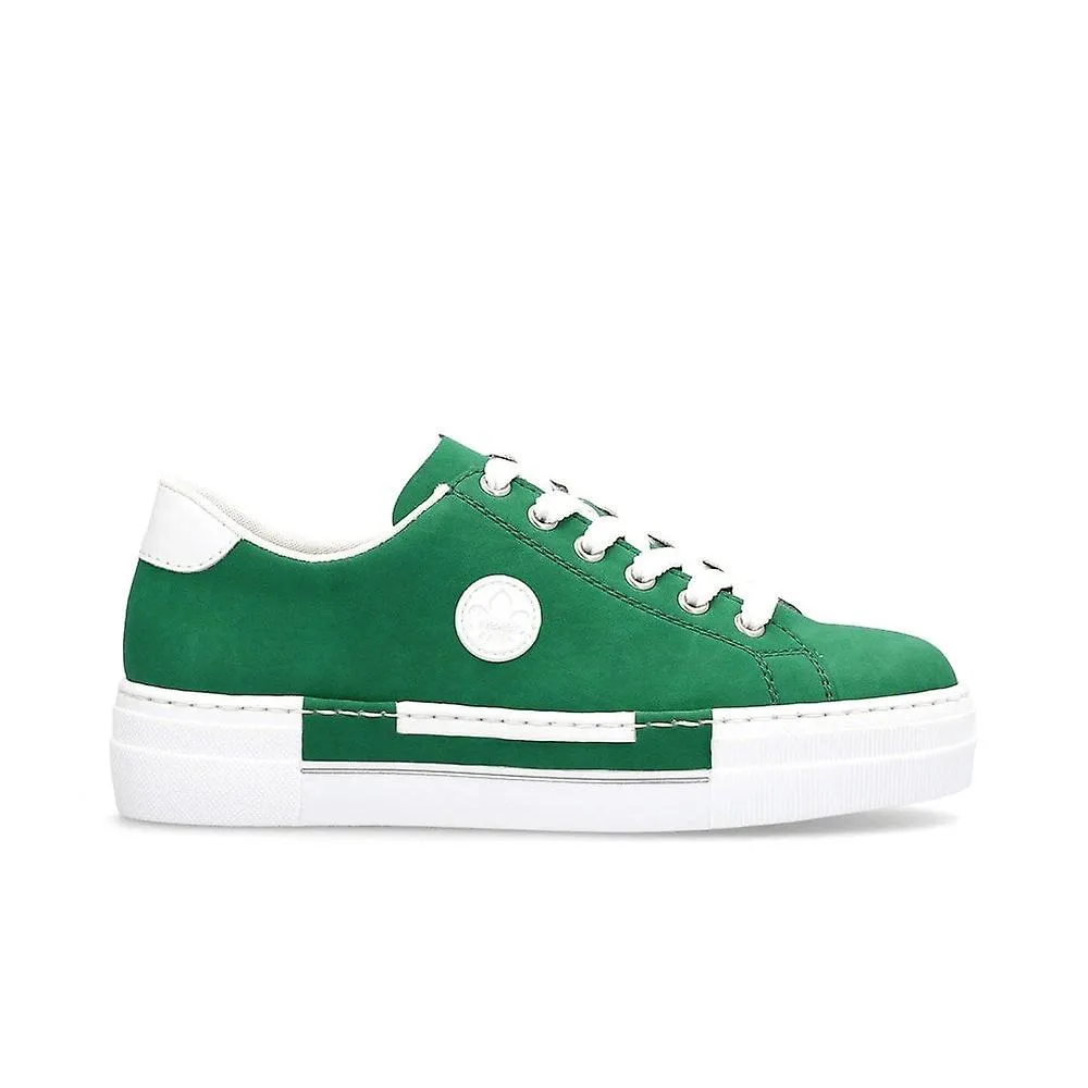 Rieker Women's Green Chunky Casual Trainers