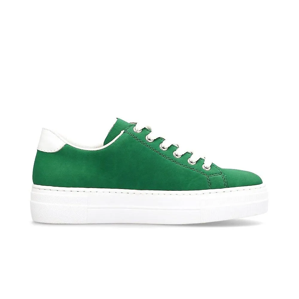 Rieker Women's Green Chunky Casual Trainers