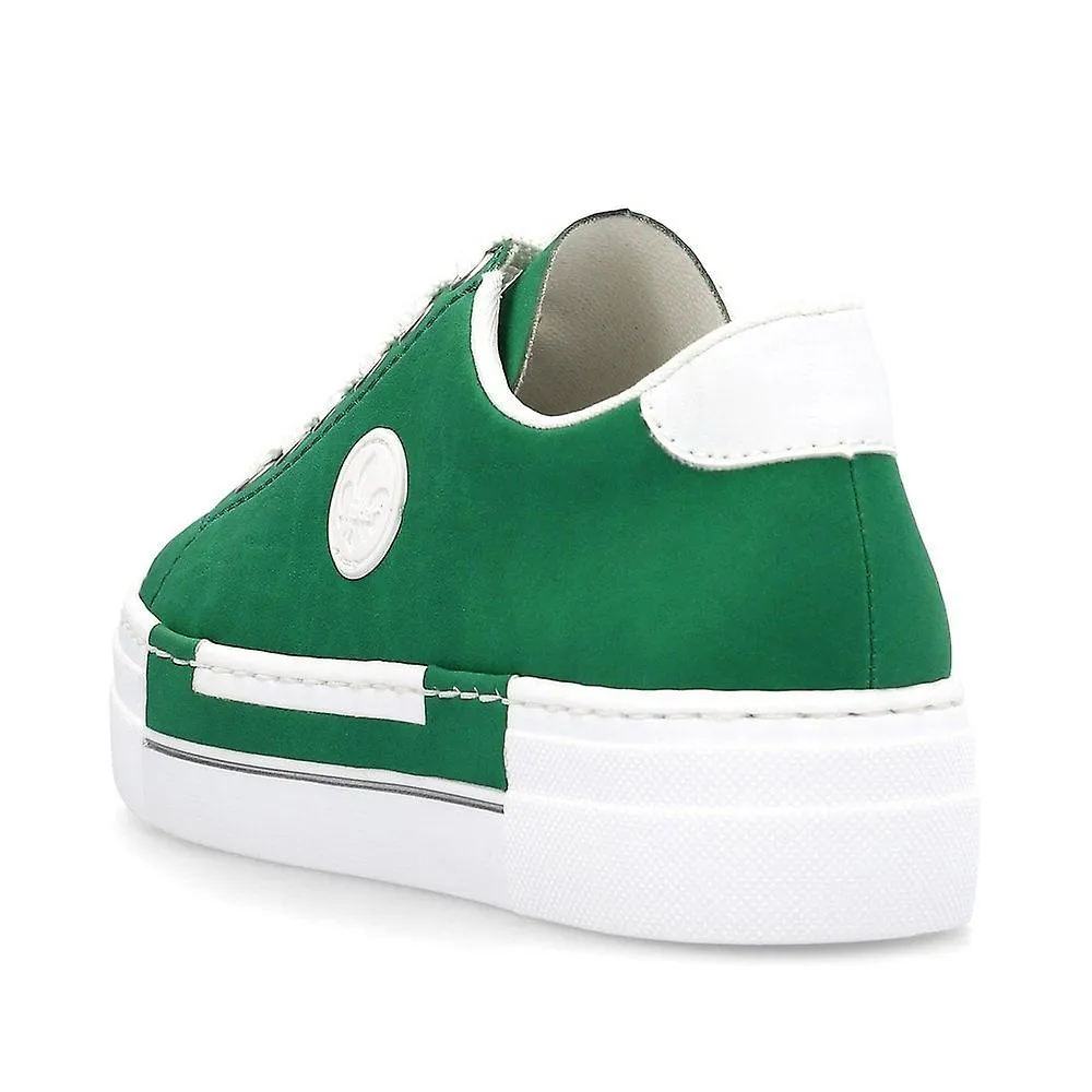 Rieker Women's Green Chunky Casual Trainers