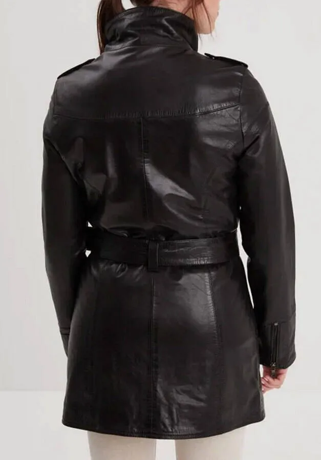 Black Leather Coat