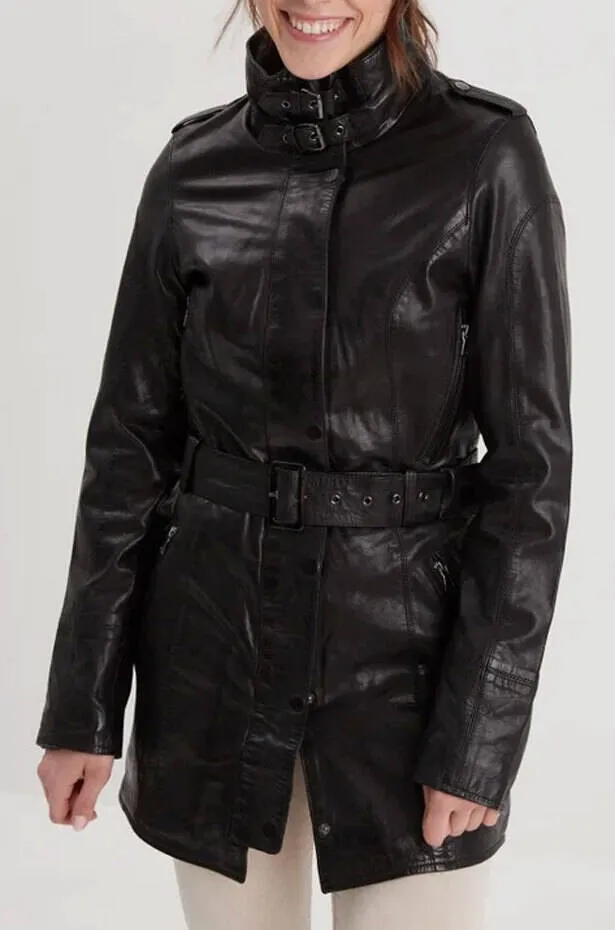 Black Leather Coat