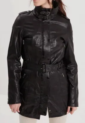 Black Leather Coat