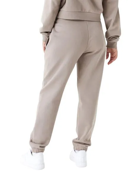 Women's Brown New Era Joggers Arch Wordmark Pants.