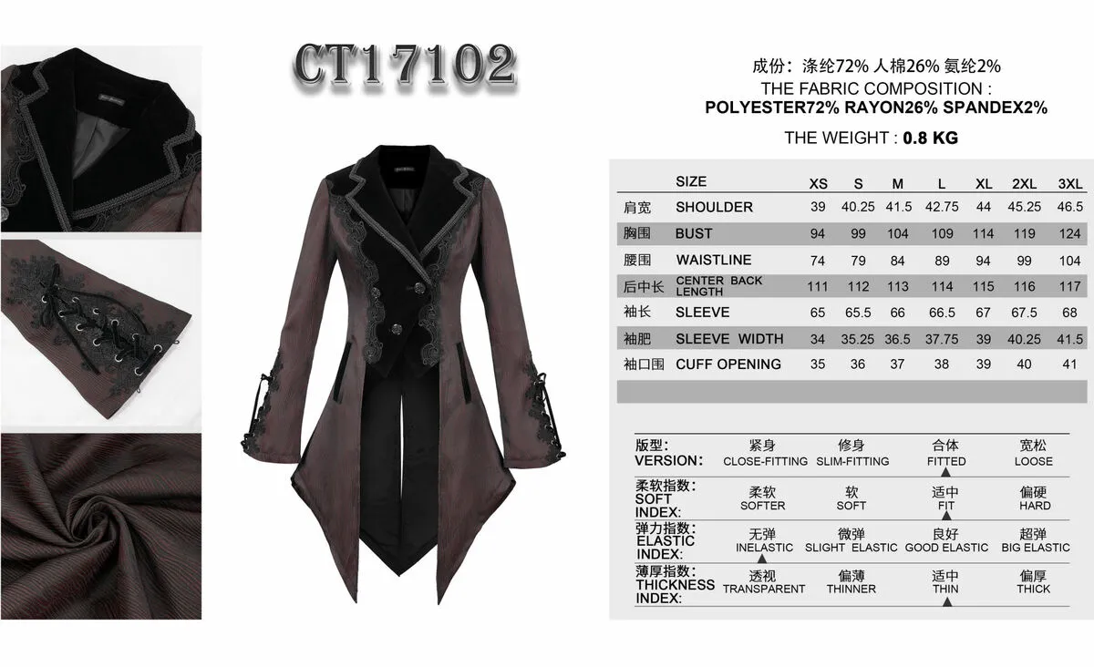 Women's coat DEVIL FASHION CT17102 Metal-shop