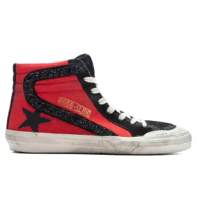 Leather Star Slide Penstar - Red/Black