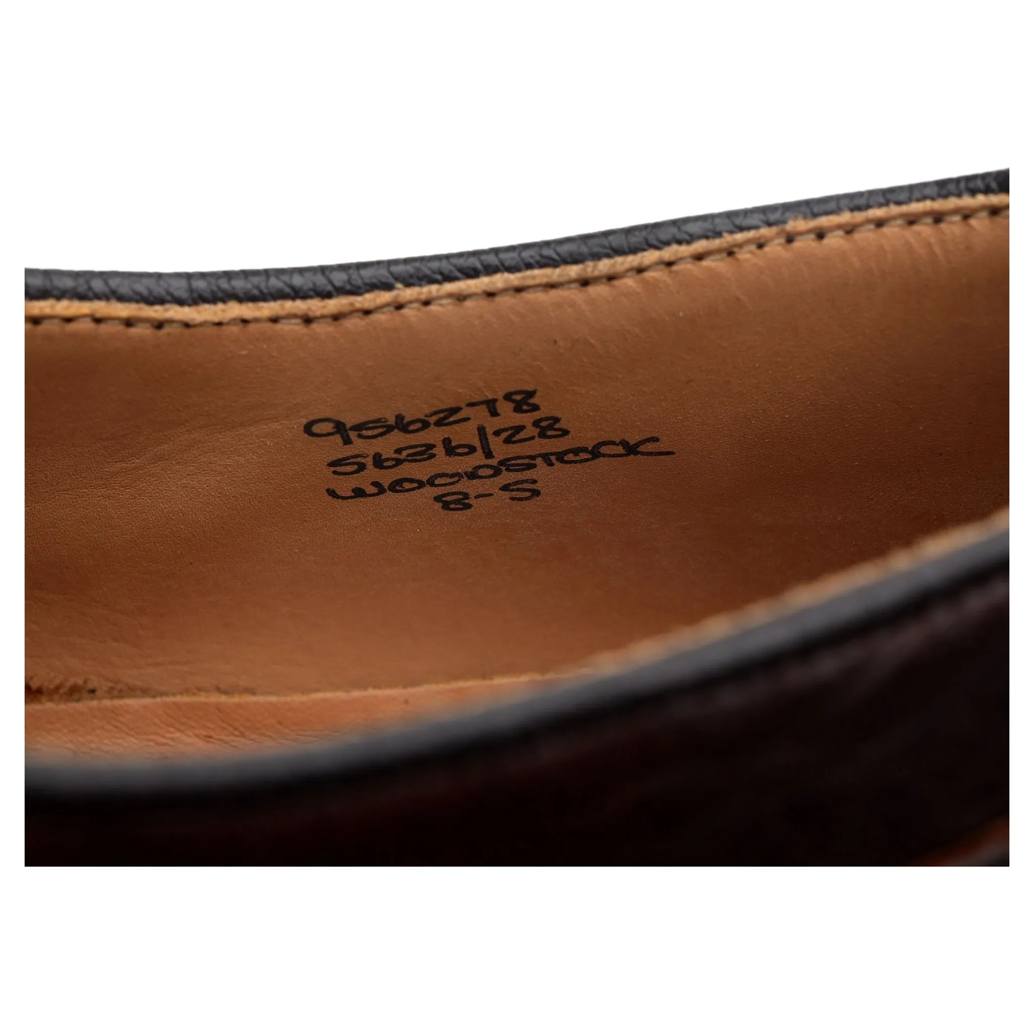 'Woodstock' Dark Brown Kudu Leather Derby UK 8