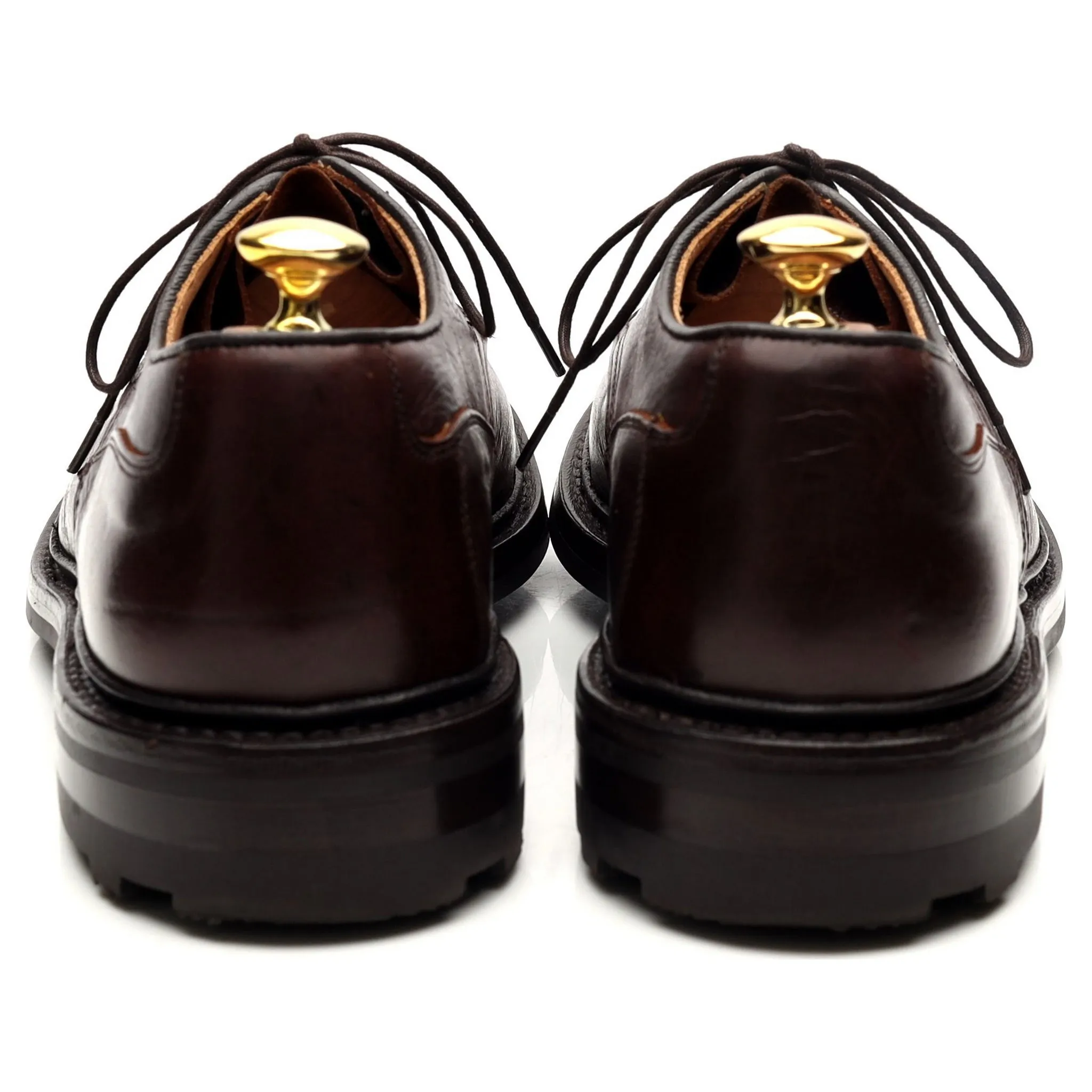 'Woodstock' Dark Brown Kudu Leather Derby UK 8