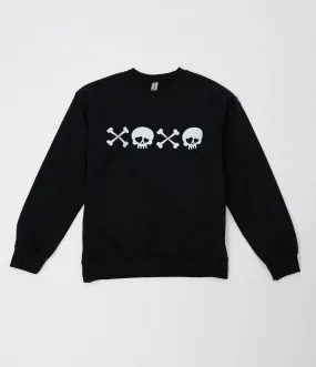 Unisex Graphic Sweatshirt with Skull & Crossbones XOXO Design