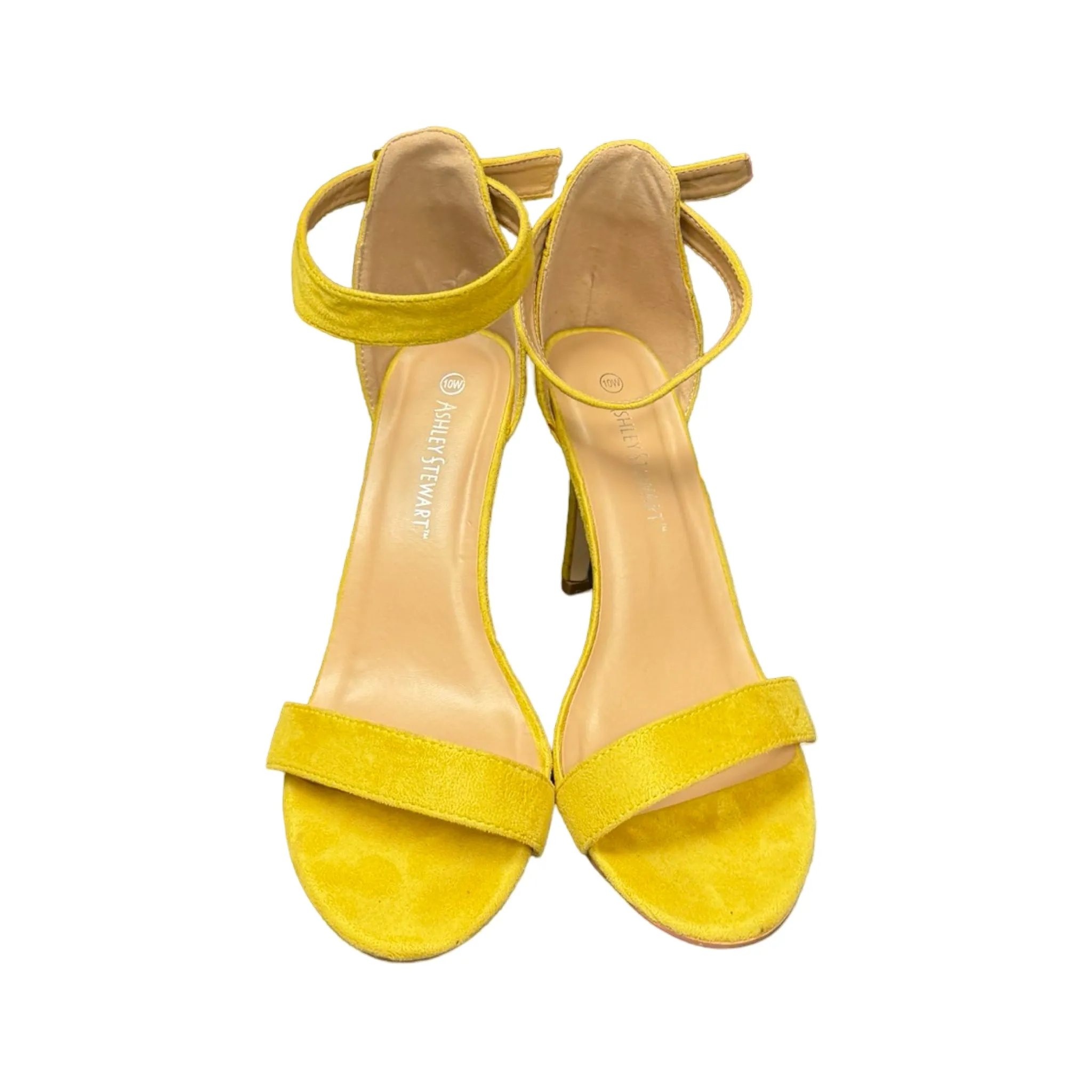 Yellow Stiletto Heels Ashley Stewart, Size 10.5