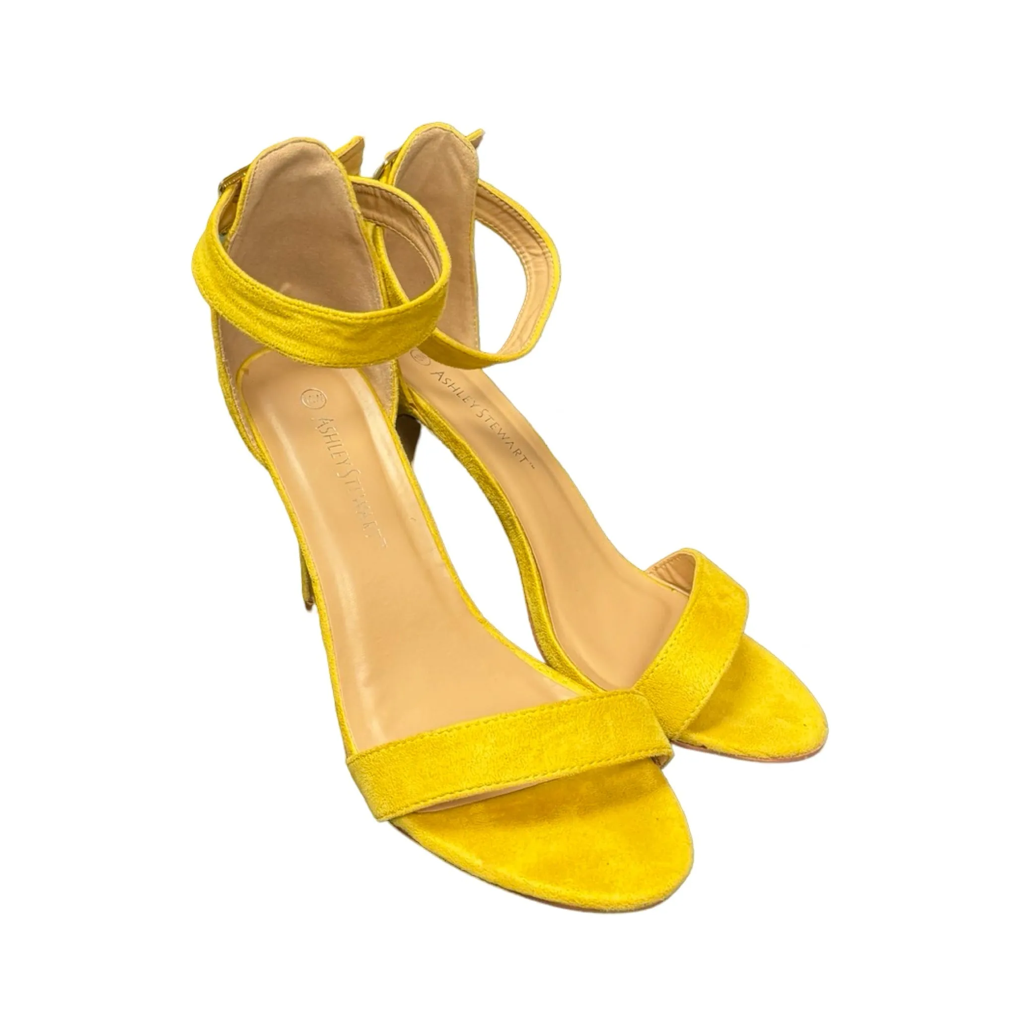 Yellow Stiletto Heels Ashley Stewart, Size 10.5