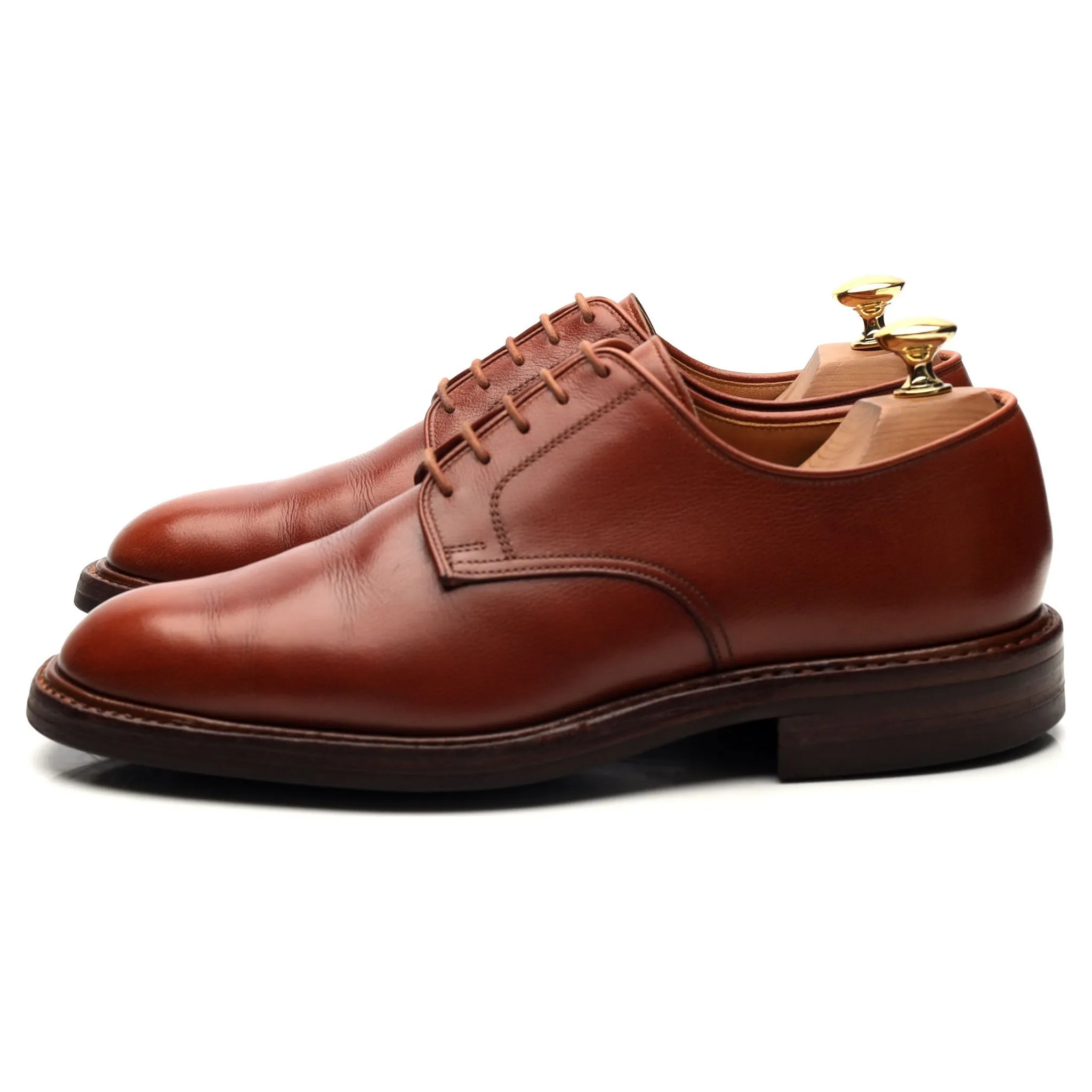 'Yeovil' Tan Brown Leather Derby UK 6.5 E