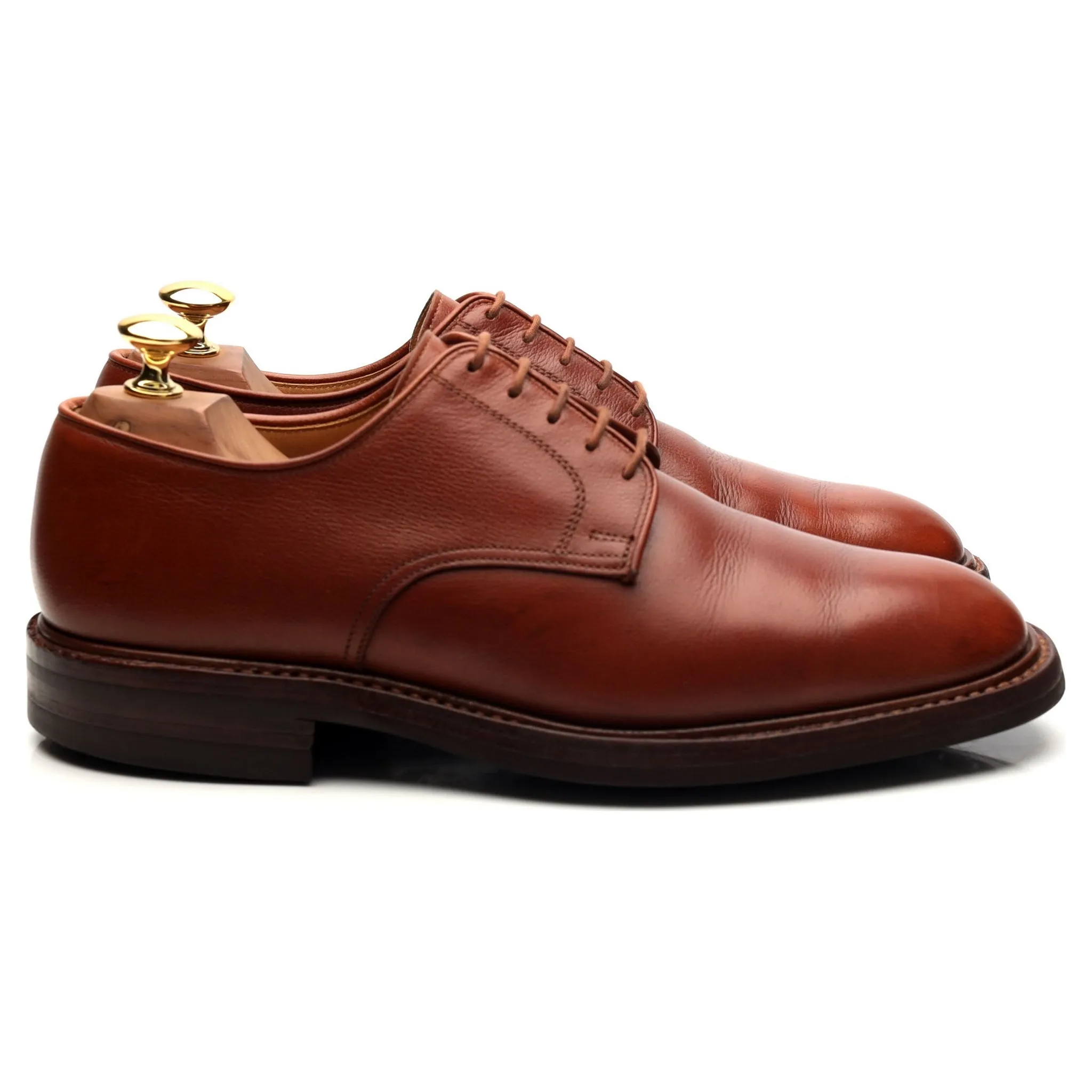 'Yeovil' Tan Brown Leather Derby UK 6.5 E