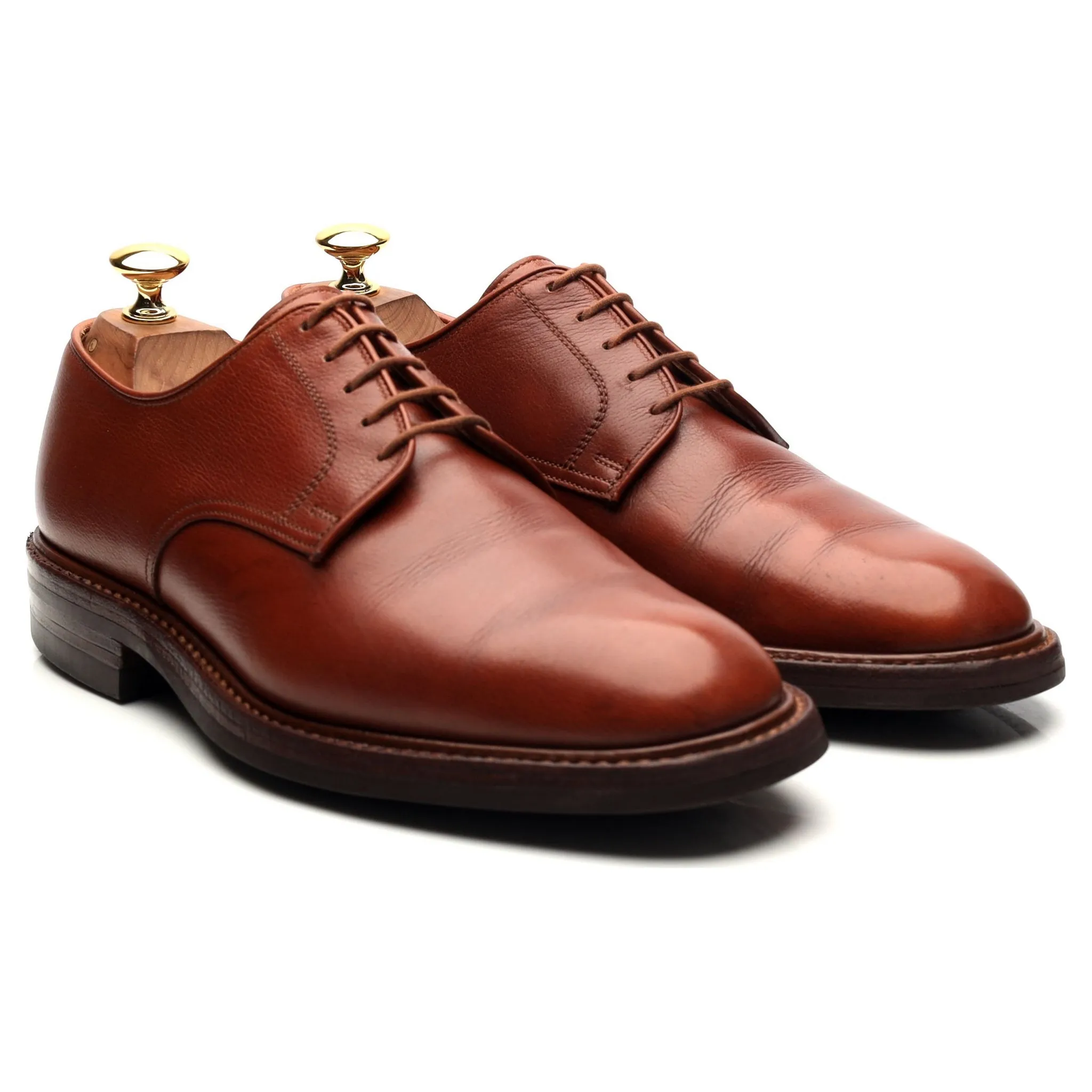 'Yeovil' Tan Brown Leather Derby UK 6.5 E