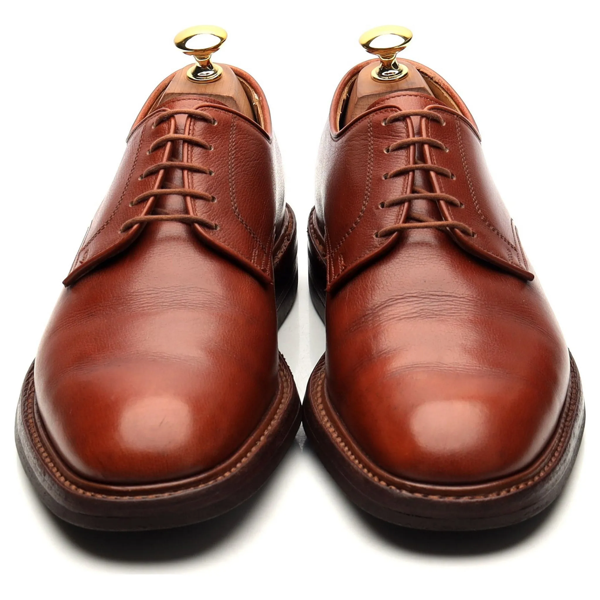 'Yeovil' Tan Brown Leather Derby UK 6.5 E