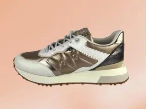 Yumas Bellevarde Beige Eco-Leather Women's Street Sneakers | Size 3 (36 EU)