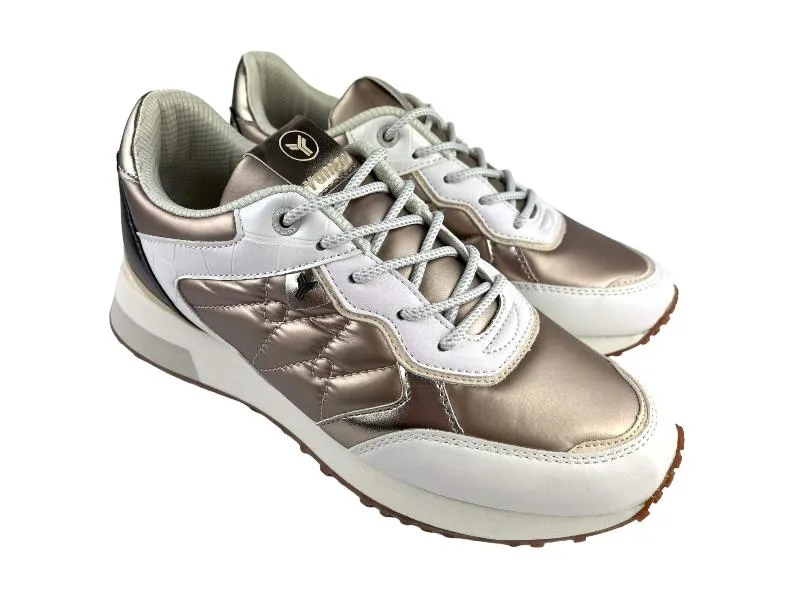 Yumas Bellevarde Beige Eco-Leather Women's Street Sneakers | Size 3 (36 EU)